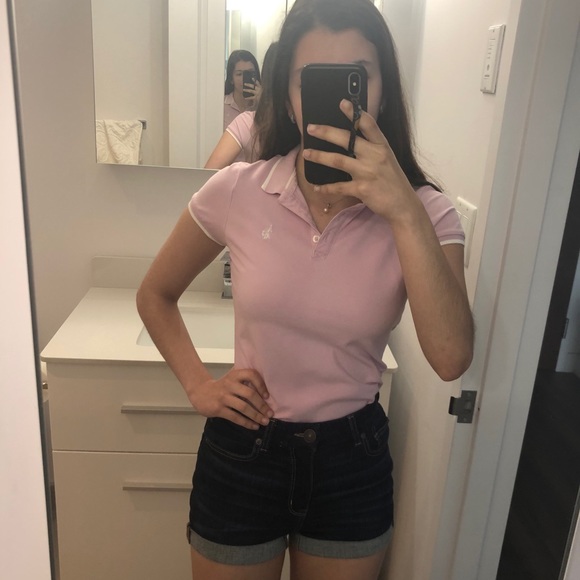 Pink US POLO shirt (like new) - Picture 4 of 5